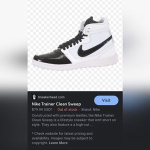 NIKE Trainer Clean Sweep. Practically perfect